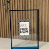 Motif by Afnan Acrylic Frame Small - Blue Hot