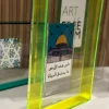 Motif by Afnan Acrylic Frame Small - Yellow New