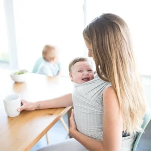 Ergobaby Aura Baby Wrap - Grey Stripes Clearance