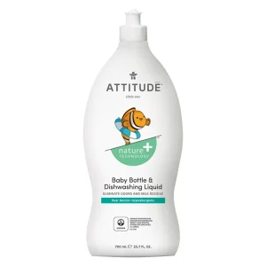 ATTITUDE Baby Bottle & Dishwashing Liquid 700ml - Pear Nectar Hot