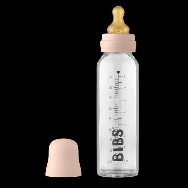 BIBS Baby Glass Bottle Complete Set 225ml - Blush Fashion