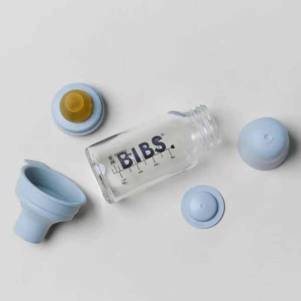 BIBS Baby Glass Bottle Complete Set 110ml - Baby Blue Online