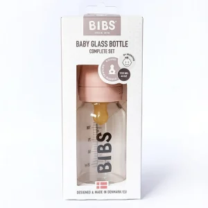 BIBS Baby Glass Bottle Complete Set 110ml - Blush Clearance