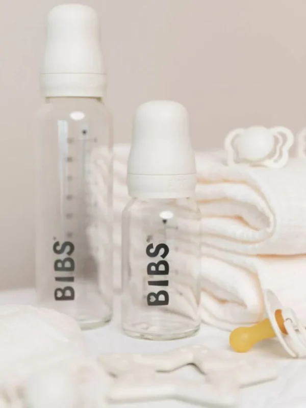 BIBS Baby Glass Bottle Complete Set 225ml - Ivory Sale