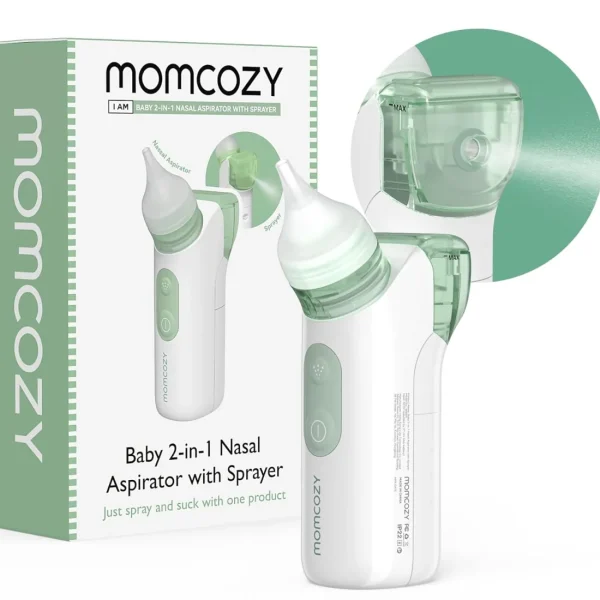 Momcozy Baby 2-in-1 Nasal Aspirator with Sprayer Fashion