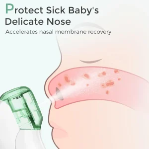 Momcozy Baby 2-in-1 Nasal Aspirator with Sprayer Fashion