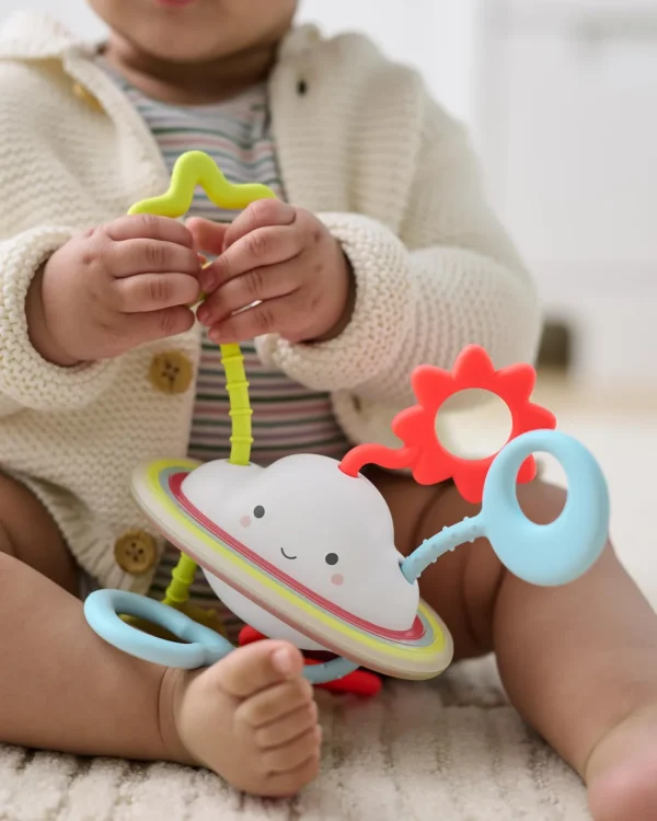 Skip Hop Baby Silver Lining Cloud Pull & Play Baby Sensory Toy Hot