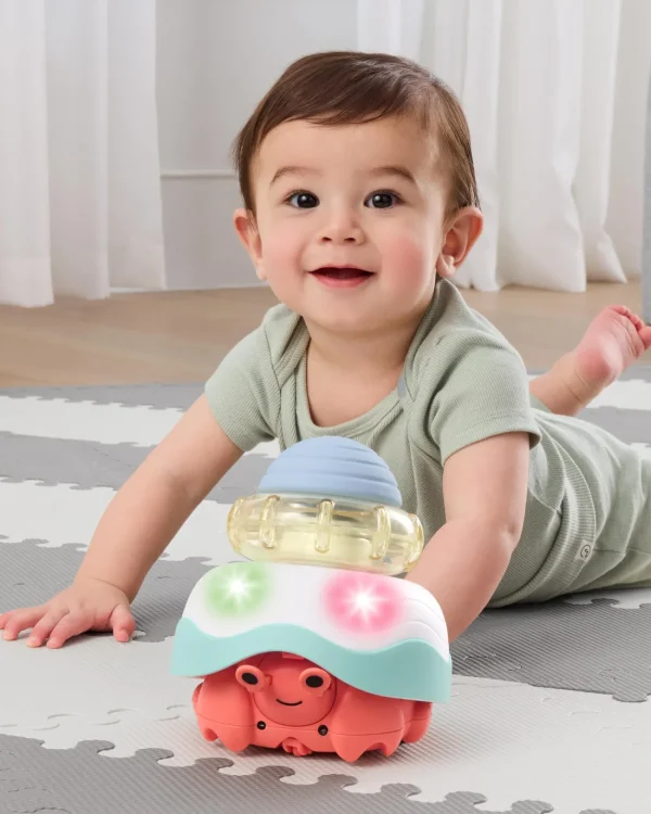 Skip Hop Baby Stack & Crawl 4-in-1 Crab Baby Crawl Toy Clearance