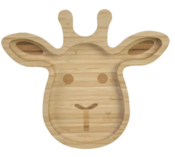 BAMBAM Bamboo Giraffe Plate Clearance