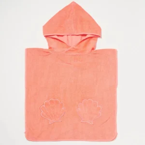 SunnyLife Beach Hooded Towel Ocean Treasure Neon Rose New