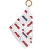 Newcastle Classics Blue and Red Fire Trucks Blankie Teether Fashion