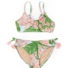 Shade Critters Botanical Palms Crochet Trim Tie Back Bikini Hot