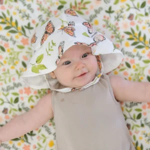 Bebe au Lait Butterfly Oh So Soft Muslin Sun Hat Fashion