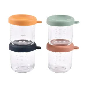 Beaba Conservative Glass Food Containers - Sunrise - 250 ml - 4pcs Fashion