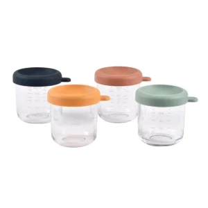 Beaba Conservative Glass Food Containers - Sunrise - 250 ml - 4pcs Fashion