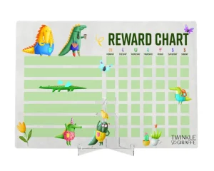 Twinkle u0026 Giraffe Crocodile Acrylic Print, Personalized Reward Chart Discount