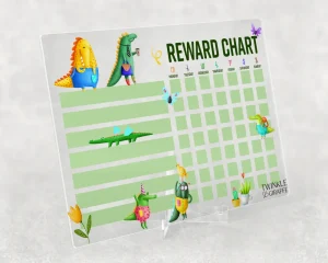 Twinkle u0026 Giraffe Crocodile Acrylic Print, Personalized Reward Chart Discount