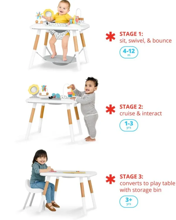 Skip Hop Discoverosity Montessori-Inspired 3-Stage Activity Center & Play Table Fashion