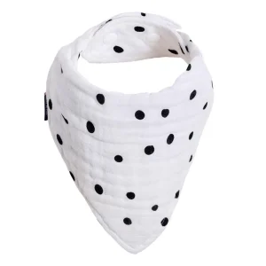 Bebe au Lait Dottie Oh So Soft Muslin Bandana Bib Hot