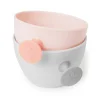 Skip Hop Easy-Grab Bowls-Grey/Soft Coral Fashion