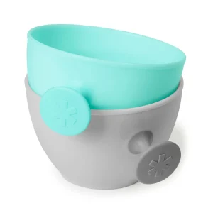 Skip Hop Easy-Grab Bowls-Grey/Soft Teal Best