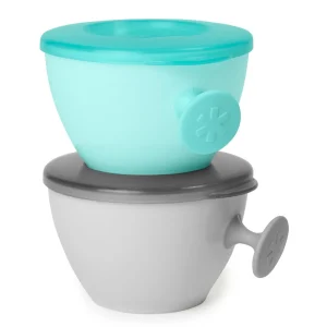 Skip Hop Easy-Grab Bowls-Grey/Soft Teal Best