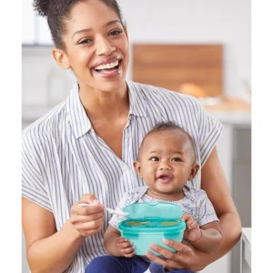 Skip Hop Easy-Serve Travel Bowl & Spoon- Teal Clearance