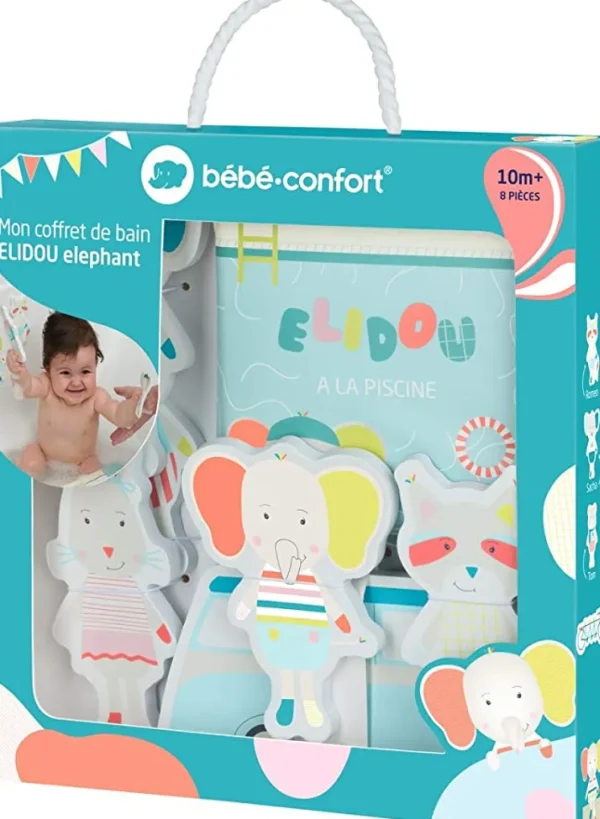 Bebe Confort Elidou Baby Bath Toy Set, Bath Book and Bath Puzzle Fashion