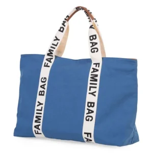 Childhome Family Bag Nursery Bag - Signature - Canvas - Indigo Outlet