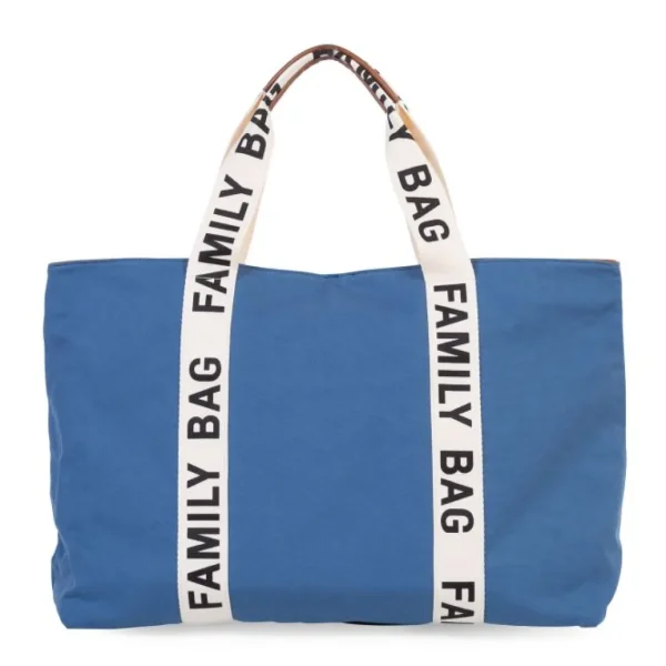 Childhome Family Bag Nursery Bag - Signature - Canvas - Indigo Outlet