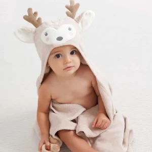 Elegant Baby Fawn Hooded Baby Bath Wrap Best