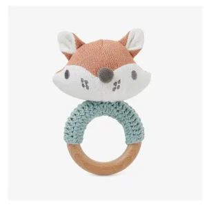 Elegant Baby Felix Fox Wooden Baby Rattle Online