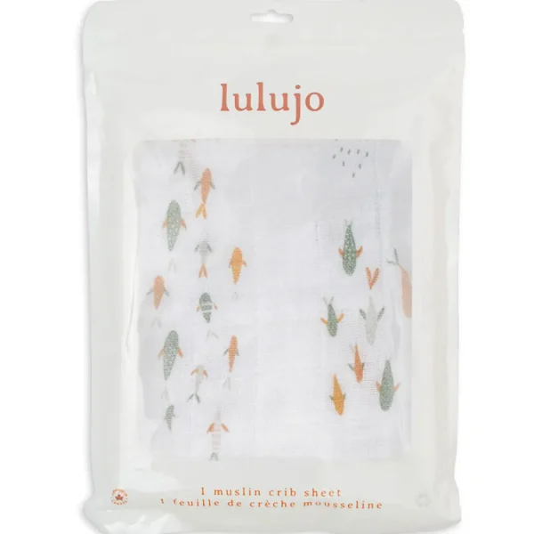 Lulujo Fish Crib Sheet Hot