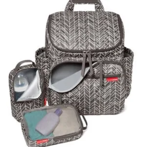 Skip Hop Forma Pack & Go Diaper Backpack - Grey Feather Best