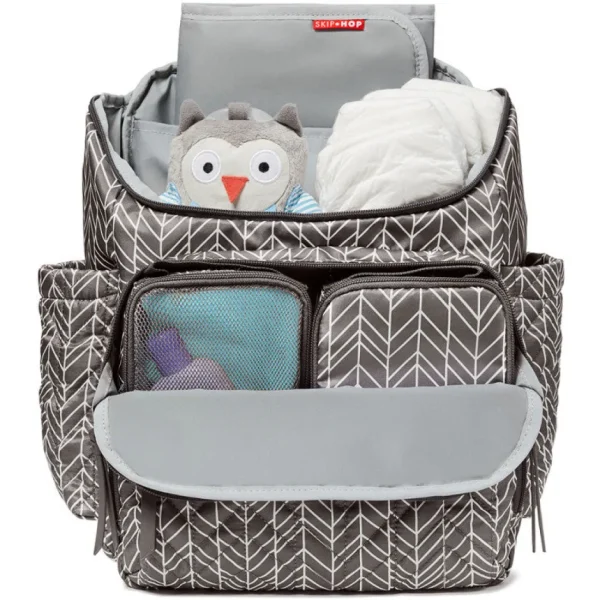 Skip Hop Forma Pack & Go Diaper Backpack - Grey Feather Best