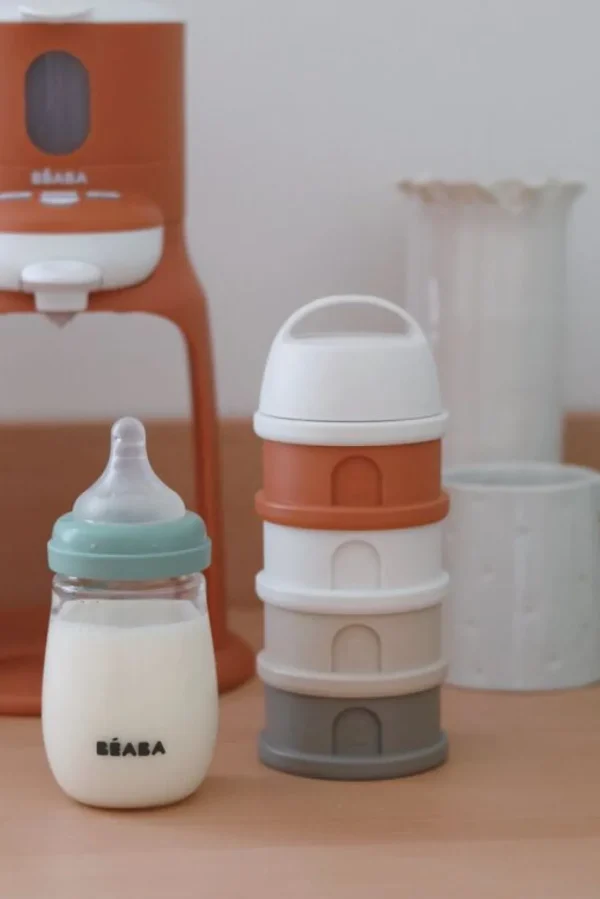 Beaba Formula Milk Container - Cotton/Terracotta Fashion