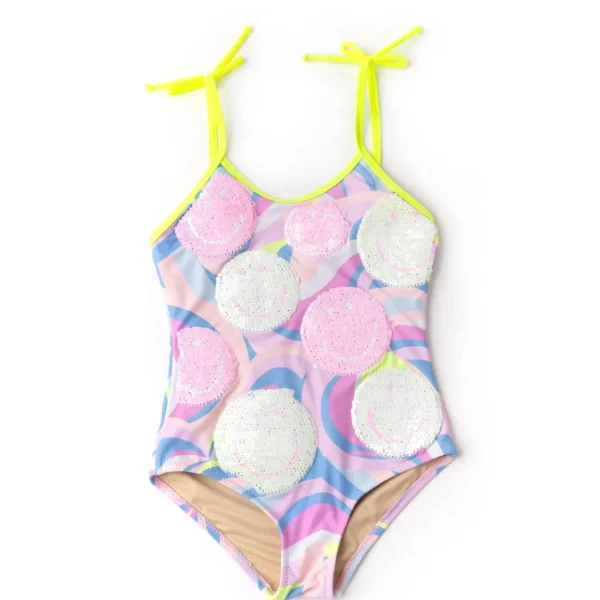 Shade Critters Happy Swirl Girls Flip Sequin One Piece Swimsuit Online