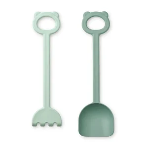 Liewood Hilda Shovel & Rake - Mint/Peppermint Clearance