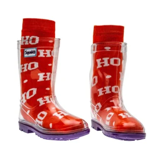 Squelch Ho Ho Ho Junior Welly Socks Clearance