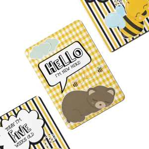 Twinkle u0026 Giraffe Honey Bee Baby Milestone Cards - Set of 25 Best