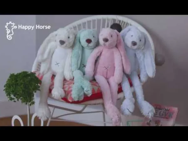 Happy Horse Ivory Rabbit Richie Plush Animal Outlet