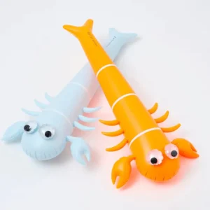 SunnyLife Kids Inflatable Noodle Sonny the Sea Creature Neon Orange Clearance