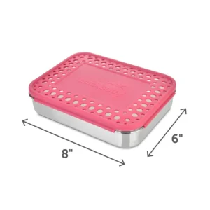 LunchBots Large Cinco Bento Box - Pink Dots Clearance