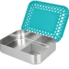 LunchBots Large Trio Bento Box - Aqua Dots Discount