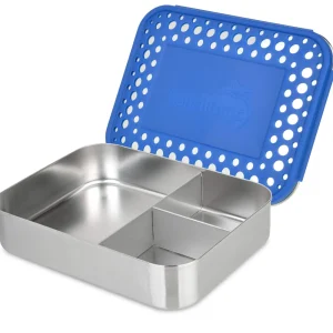 LunchBots Large Trio Bento Box - Blue Dots Online