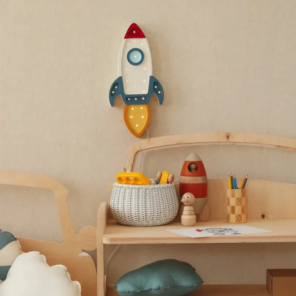 Little Lights Rocket Ship Lamp Outlet