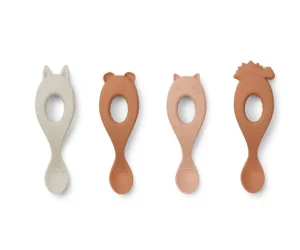 Liewood Liva Silicone Spoon (4-pack) - Lavender Multimix Clearance