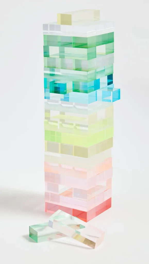 SunnyLife Lucite Jumbling Tower - Aurora Clearance