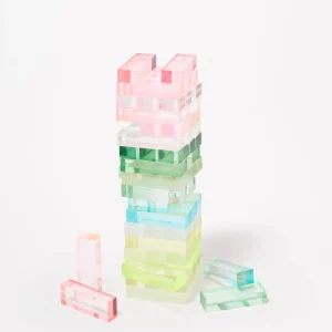 SunnyLife Lucite Jumbling Tower - Aurora Clearance