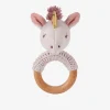 Elegant Baby Luna Unicorn Wooden Baby Rattle Clearance